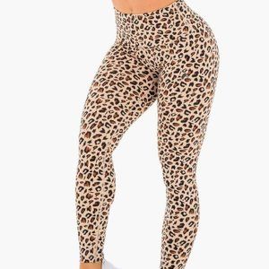 Ryderwear Adapt High Waisted Scrunch Bum Leggings Nude Leopard